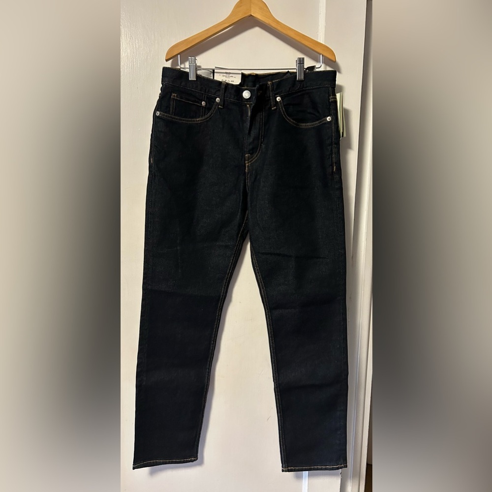 NWT H&M MEN’S SLIM FIT COUPE ETROITE DARK DENIM JEANS  SIZE W32/L30 - Picture 2 of 8